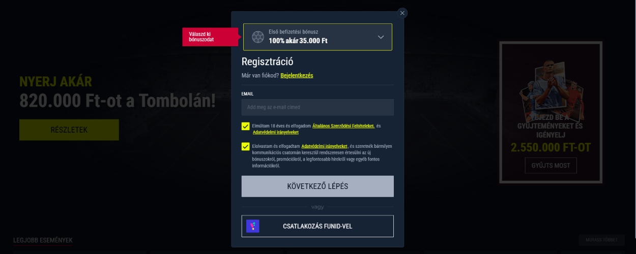 Rabona belépés